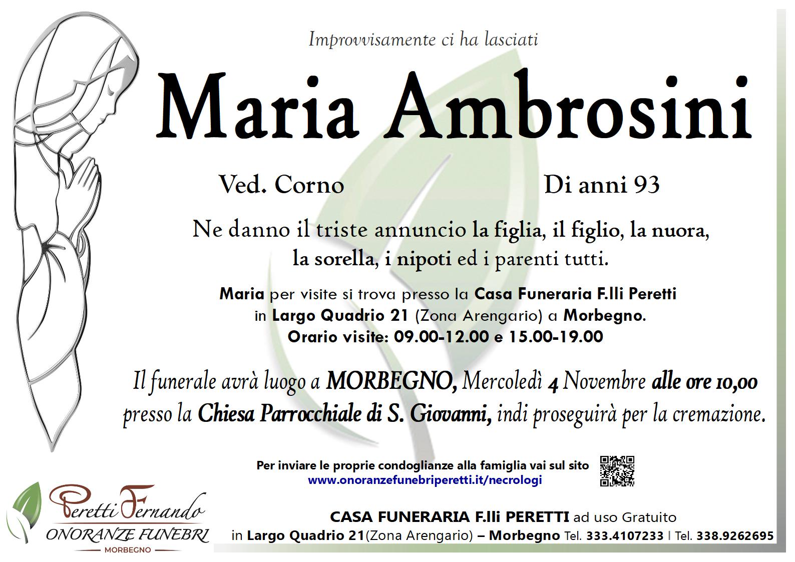 maria ambrosini necologio