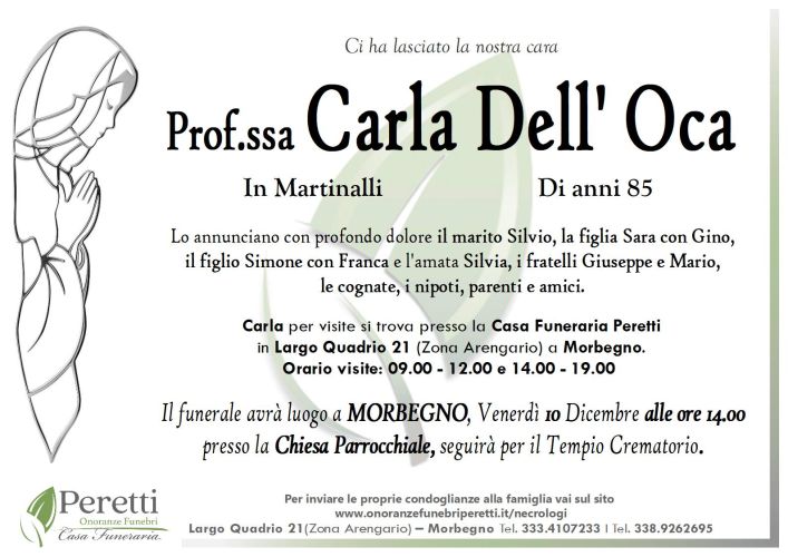 giuseppina pasina necrologio