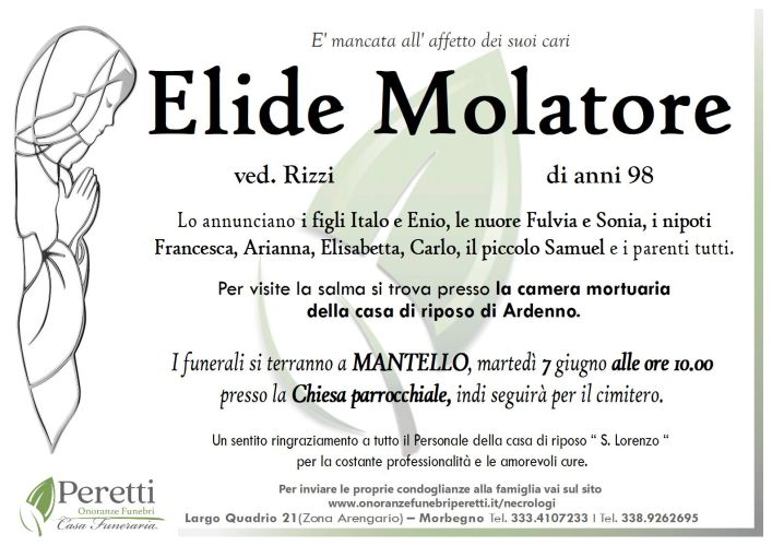 giuseppina pasina necrologio