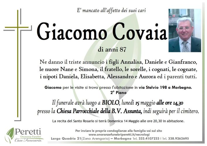 giuseppina pasina necrologio